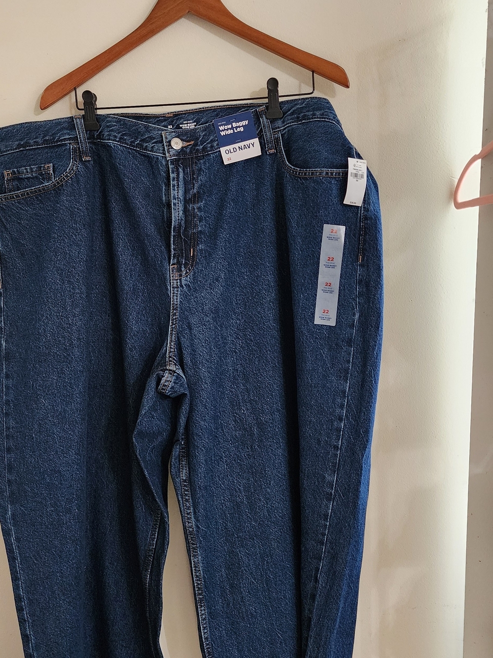 NWT Old Navy‎ Mid-Rise Wow Baggy Wide-Leg Jeans, Size 22